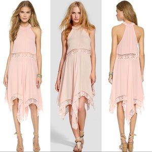 Free People Dresses | Free People Go Lightly Gauze Lace Slip Midi Dress Small